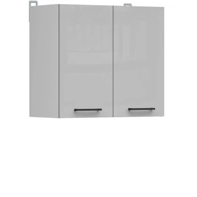 Wall cabinet JUNONA LINE G2D/80/57 BRW light gray gloss